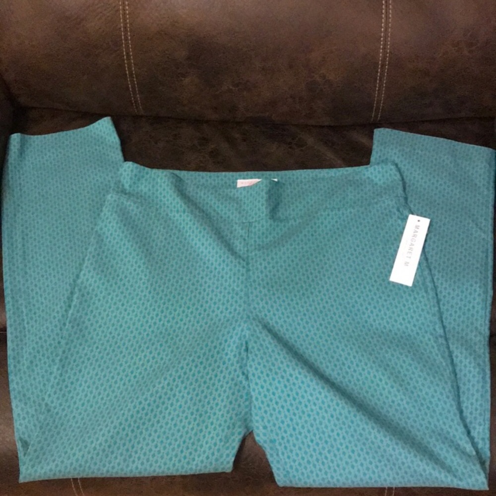 Margaret M Teal Pants